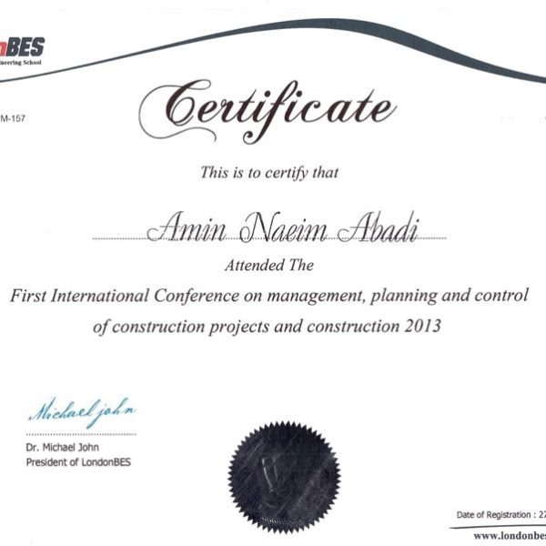 اخذ گواهینامه London BES